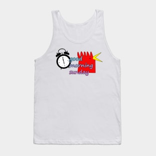 Alarm Clock and Rooster Tank Top